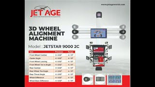 3D Wheel Alignment  JET AGE GARAGE EQUIPMENTS [upl. by Mages471]