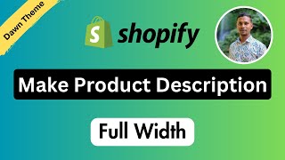 How To Move Product Description from Right Side To Full Width ✅ Shopify Tutorial for Beginners [upl. by Icaj]