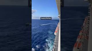 Watch the pilot boat approach Discovery Princess before arriving in Honolulu Hawaii [upl. by Bathsheba]