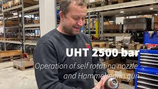 How to operate a rotating nozzle and Hammelmann gun [upl. by Ecinom768]