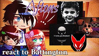 AFTONS REACT TO BATTINGTONS quotNonexistent Videoquot FNAF VHS TAPE TW  Blood jumpscares Epilepsy [upl. by Adniral]