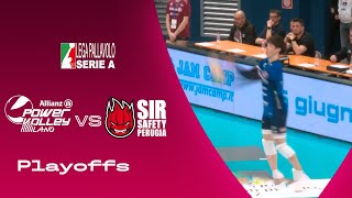 Milano vs Perugia  Highlights  SuperLega  Playoffs [upl. by Haididej]