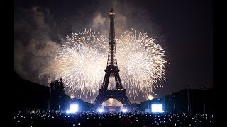 Paris New Year 2024 Celebration Fireworks Full HD  France New years Eve  Eiffel Tower  4K [upl. by Greene]