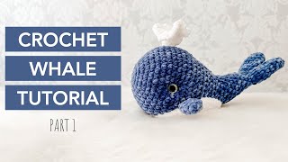 EASY Crochet Whale Tutorial ✨Part 1✨ l FREE Amigurumi Pattern for Beginners [upl. by Roderigo]