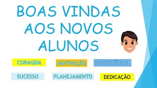 Boas vindas aos novos alunos  20242 [upl. by Samoht110]