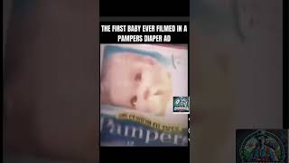 The first baby ever filmed in pampers diaper ad lifeisshortmakeitsweet [upl. by Eatnuahs]