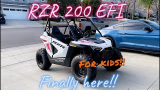 2022 Polaris RZR 200 efi for kids [upl. by Sheff]