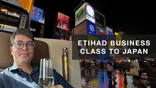 Flying Etihad Business Class to Japan [upl. by Eelrahs]