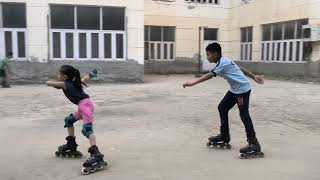 inline skating competition practice by inline skater [upl. by Notlad]