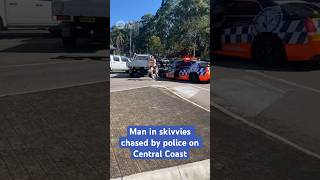 Man In Skivvies Chased By Police On Central Coast  10 News First [upl. by Tarra]