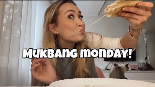 MUKBANG MONDAY Focaccia su kumpiu ir sūriu [upl. by Aiotal]