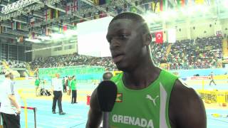 Istanbul 2012 Mixed Zone Kirani James GRN [upl. by Aynek]