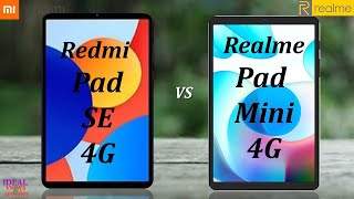 Xiaomi Redmi pad SE 4G vs Realme Pad Mini 4G [upl. by Aissilem]