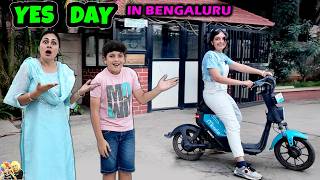 TRIP to Bengaluru  YES DAY Family Travel Vlog  Funny activities  Aayu and Pihu Show [upl. by Arihas]