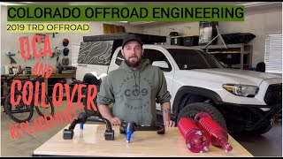 Toyota Tacoma UCA and Coilover replacement IN LESS THAN 2 MINUTES [upl. by Rodie67]