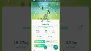 Grovyle evolves into Sceptile Pokemon Go [upl. by Madid738]