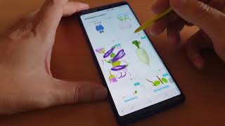 Samsung Galaxy Note 9 S Pen tutorial para dibujar con PENUP [upl. by Allez]