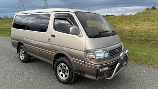 1996 TOYOTA HIACE SUPER CUSTOM LIMITED  TURBO DIESEL  4WD  JDM  DRIVING VIDEO [upl. by Festatus]