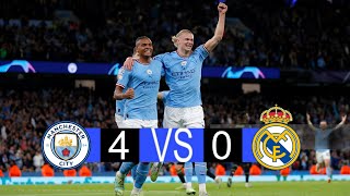 Manchester City x Real Madrid  40  extended highlights and Goals  UCL 2023 [upl. by Oswal]