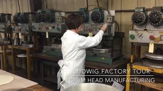 【Ludwig Factory Tour】ドラムヘッド製造 [upl. by Ycaj110]