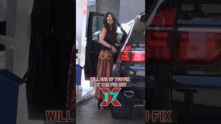 Selena Gomez Asks The Paparazzi For Help At The Gas Pump [upl. by Meldoh]