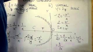 FÍSICA 2º BACHILLERATOÓPTICA Espejos cóncavos  Problema 1 [upl. by Armbrecht]