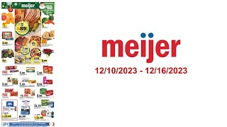 Meijer Weekly Ad US  12102023  12162023 [upl. by Hudis805]