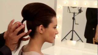 Hair Tutorial Sleek Retro Updo [upl. by Branch]