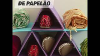 Sapateira feita com papelão reciclado DIY Vix [upl. by Nyram]