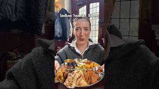 London’s famous Indian Sunday Roast food indianfood sundayroast desifood londonfood foodie [upl. by Nelleyram]