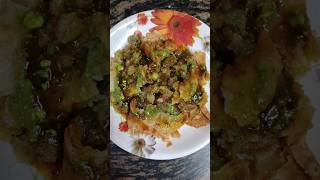 samosha chaat👌👌 chaat mehavirenderkiduniya ytshorts food cooking viral [upl. by Duax]