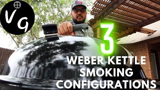 3 Smoking Configurations for the Weber Kettle [upl. by Ahsaya]