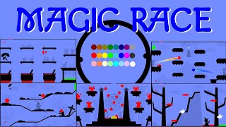 24 Marble Race EP 48 Magic Race by Algodoo [upl. by Yendirb765]