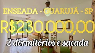 Apartamento à venda com 2 quartos na praia da Enseada em Guarujá SP [upl. by Ennoval]