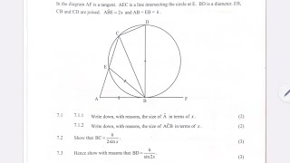 GRADE 12  LIMPOPO 2024 JUNE CT  MATHS P2  WISKUNDE V2  TRIGONOMETRY [upl. by Ilime]