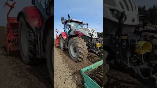 Steyr Profi 4146 mit Kuhn beim säen🌾👍 [upl. by Genaro]