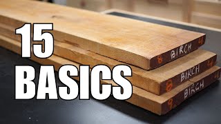 15 woodworking basics you should know [upl. by Zehcnas]