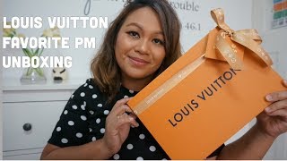 LOUIS VUITTON  FAVORITE PM UNBOXING [upl. by Matthus336]