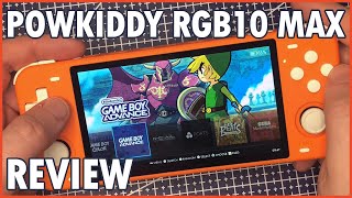 Powkiddy RGB 10 MAX Review  A fantastic 5quot Retro Gaming Handheld [upl. by Enorej]