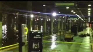 Hurricane Sandy floods New York City subways [upl. by Favrot415]