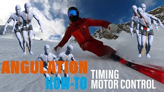 Alpine Skiing Angulation HowTo  Timing and Motor Control [upl. by Akila947]