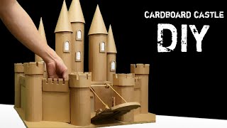 How to make a Castle using Cardboard castelo de papelão creative introvert [upl. by Treulich]