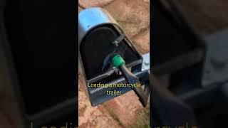 motorcycletrailer How to load a motorcycle trailer [upl. by Leumhs665]