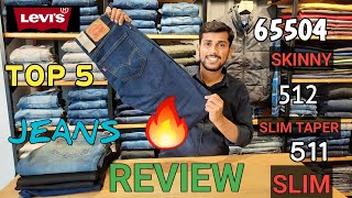 TOP 5 LEVIS JEANS REVIEWLEVIS JEANS 65504 511 512 FULL REVIEW [upl. by Imot]