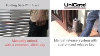 Unigate Trackless Folding Gate [upl. by Cianca]