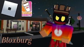 Roblox Bloxburg  I Made My Own Dunkin donut 🍩 [upl. by Selima245]