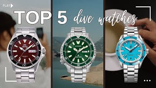 Top 5 dive watches under 500 in 2023 [upl. by Lama]