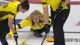 AGITopShots  2024 Scotties Tournament of Hearts  Manitobas Team Jennifer Jones runback double [upl. by Ailam]