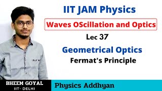 IIT JAM Physics  Lec 37  Fermats principle [upl. by Aerdnahc]