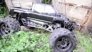 My new HPI Savage XL with Proline GMC topkick body and Bit joe swamp tires [upl. by Ravilob]